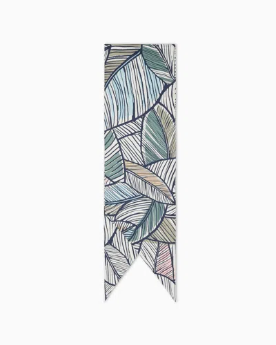 GIORGIO ARMANI PRINTED SILK SCARF