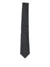 Giorgio Armani Printed Silk Tie In Blue