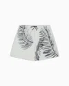 Giorgio Armani Printed Swim Trunks In White
