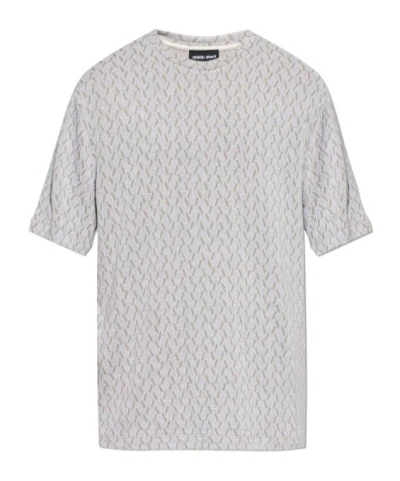 Giorgio Armani Geometric-patterned T-shirt In Multi