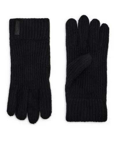 GIORGIO ARMANI PURE CASHMERE KNITTED GLOVES