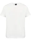Giorgio Armani Pure Cotton Interlock Signature Logo T-shirt Clothing In White