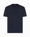 Giorgio Armani Pure Cotton Interlock Signature Logo T-shirt In White