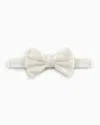 Giorgio Armani Official Store Pure Silk Bow Tie In White