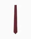 Giorgio Armani Pure Silk Polka-dot Jacquard Tie In Red