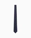 Giorgio Armani Pure Silk Tie In Blue