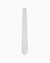 Giorgio Armani Official Store Pure Silk Tie In Light Gray