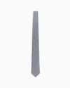 Giorgio Armani Pure Silk Tie With Jacquard Stripes In Light Blue