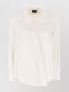 Giorgio Armani Pure Silk Wrap Blouse With V Neckline