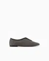 Giorgio Armani Raffia Loafers In Grey