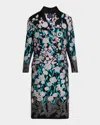 GIORGIO ARMANI RAMAGE EMBROIDERED FLORAL TOP COAT