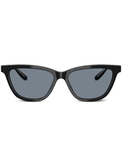 Giorgio Armani Rectangle-frame Glasses In Black