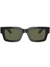 Giorgio Armani Rectangle-frame Tinted-lenses Sunglasses In Schwarz
