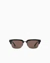 Giorgio Armani Rectangular Sunglasses In Black