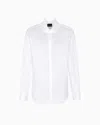 Giorgio Armani Official Store Regular-fit Cotton Shirt In White