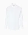 Giorgio Armani Official Store Regular-fit Cotton Shirt In White