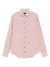 Giorgio Armani Regular-fit Shirt In Cotton Twill In Multicolor