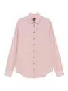 Giorgio Armani Regular Fit Linen Shirt In Multi