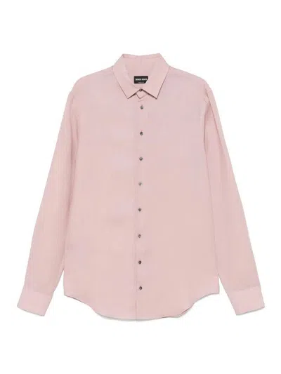 GIORGIO ARMANI REGULAR FIT LINEN SHIRT