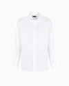 Giorgio Armani Official Store Regular-fit Cotton Shirt In White