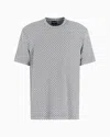 Giorgio Armani Viscose Jacquard Jersey Crew-neck T-shirt