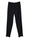 Giorgio Armani Trousers Featuring Elastic Waistband And Pockets In Blue