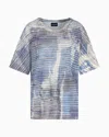 Giorgio Armani Relaxed Fit T-shirts In Blue
