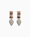 Giorgio Armani Resin Clip-on Pendant Earrings