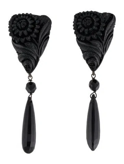 Pre-owned Giorgio Armani Resin Drop Earrings In Multicolor