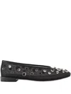Giorgio Armani X 10 Corso Como Ballerinas In Mesh And Rhinestones Bezels