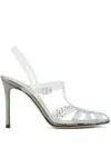 Giorgio Armani 100 Crystal-embellished Pumps In 中性色