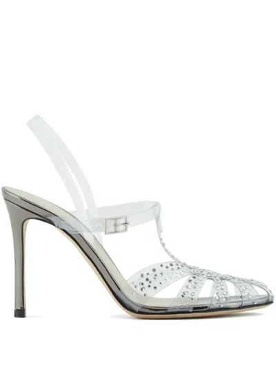 GIORGIO ARMANI RHINESTONE-EMBELLISHED SANDALS