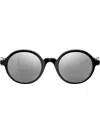 Giorgio Armani Mirrored Lense Sunglasses In Black