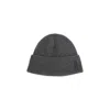 Giorgio Armani Ribbed Cashmere Beanie With Folded Cuff In Gray