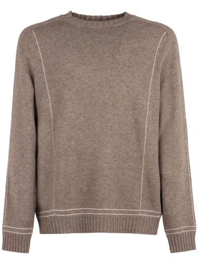 GIORGIO ARMANI RIBBED KNIT SWEATER