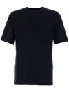 Giorgio Armani Navy Blue Viscose Blend T-shirt In Blue