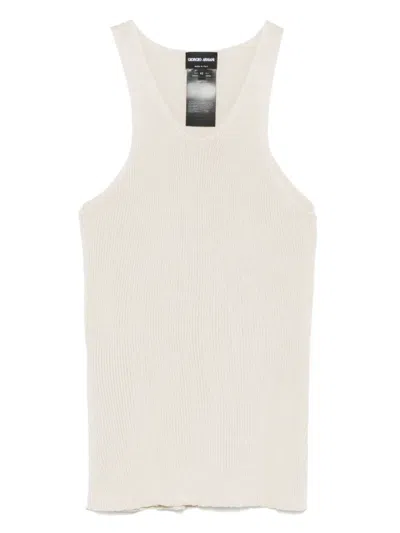 Giorgio Armani Ribbed Tank Top