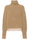 Giorgio Armani Roll-neck Jumper In 褐色