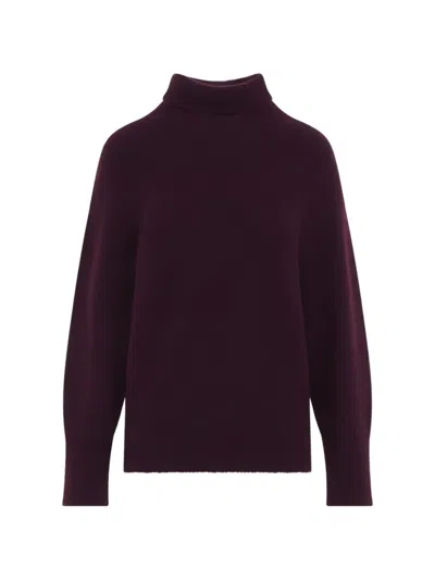 Giorgio Armani Turtleneck Sweater Long Sleeves Regular Fit In Burgundy
