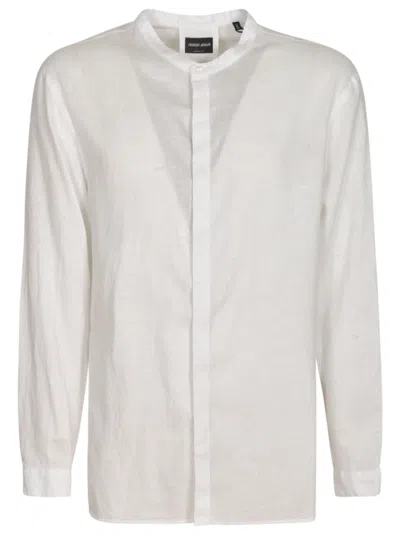 Giorgio Armani Round Collar Shirt In U0bn