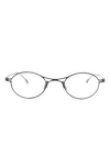 Giorgio Armani Round-frame Glasses In 黑色