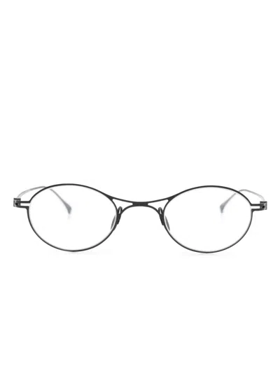 Giorgio Armani Round-frame Glasses In 黑色