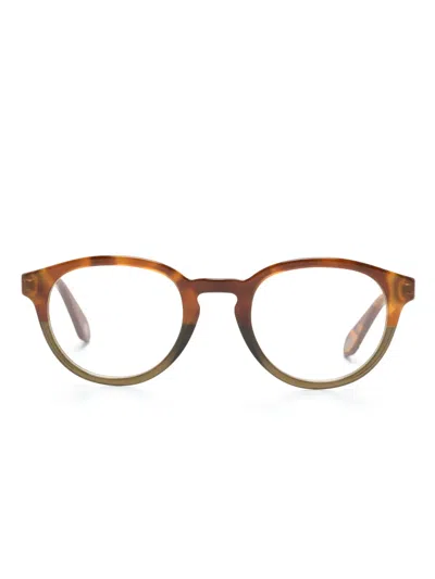 Giorgio Armani Round-frame Glasses In 中性色