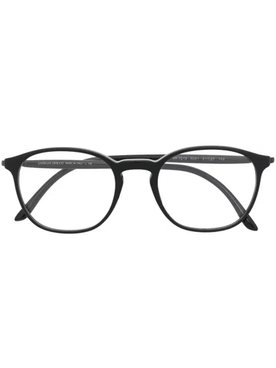 Giorgio Armani Brille Mit Rundem Gestell In Black