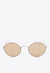 Giorgio Armani Round Frame Sunglasses