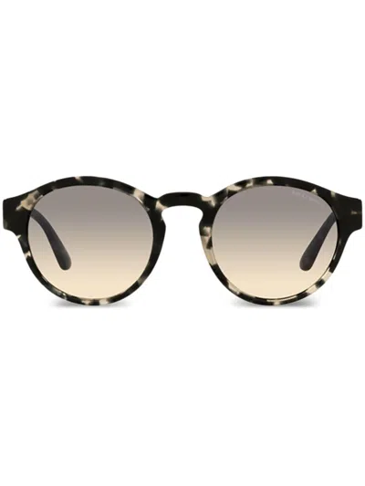 Giorgio Armani Round-frame Sunglasses In 灰色