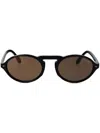 Giorgio Armani Black Acetate Sunglasses In ブラック