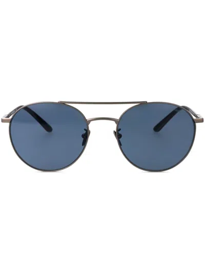 Giorgio Armani Round-frame Sunglasses In グレー