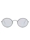 Giorgio Armani Round-frame Sunglasses In Black