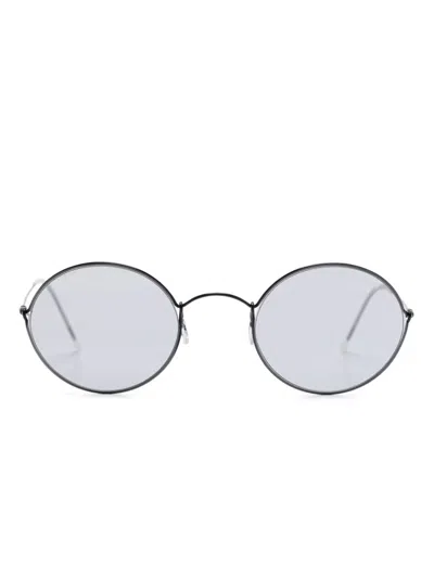 Giorgio Armani Round-frame Sunglasses In Black